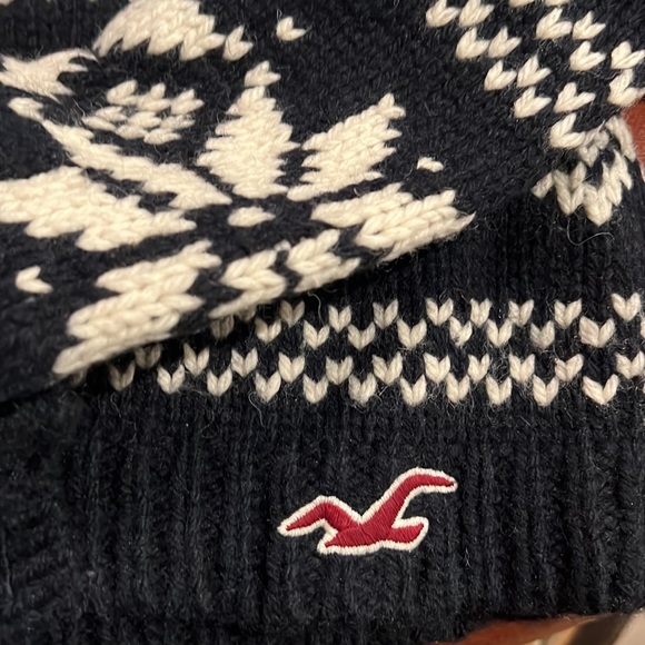 Hollister sweater, work women's large blue and white - Picture 4 of 4